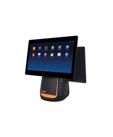 P01220018 Sunmi T2s, 39.6 cm (15,6''), customer display 10'', Android, black, orange