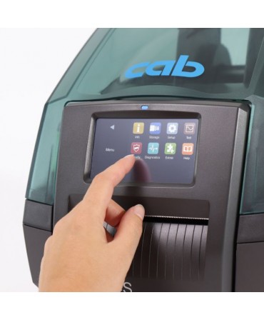 cab MACH4.3S, 203 dpi label printers (industrial), LCD touch-screen, tear-off edge (5984630)