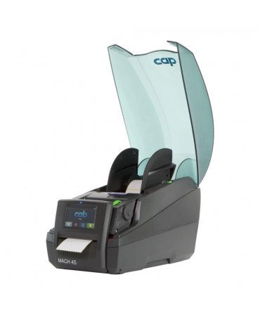 cab MACH4.3S, 203 dpi label printers (industrial), LCD touch-screen, tear-off edge (5984630)