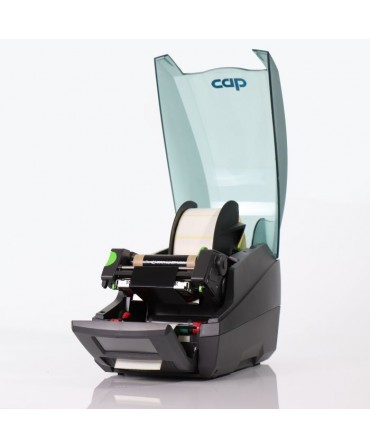 cab MACH4.3S, 203 dpi label printers (industrial), LCD touch-screen, tear-off edge (5984630)