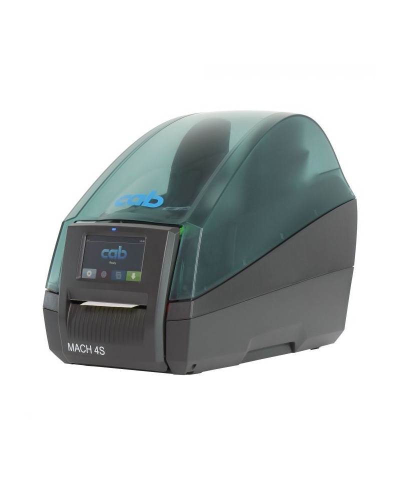 cab MACH4.3S, 300 dpi label printers (industrial), LCD touch-screen, tear-off edge (5984631)