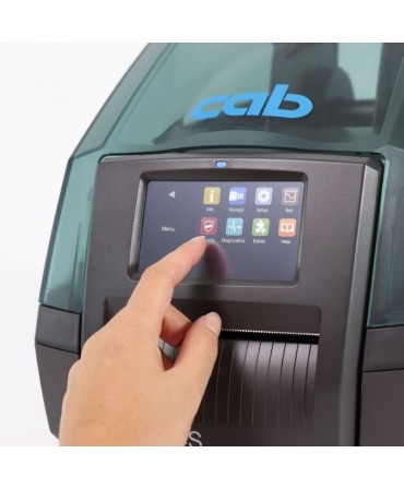 cab MACH4.3S, 300 dpi label printers (industrial), LCD touch-screen, tear-off edge (5984631)