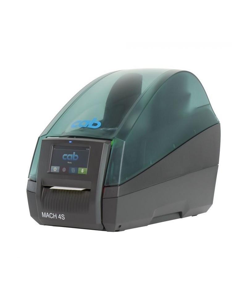 cab MACH4.3S/P, 203 dpi label printers (industrial), LCD touch-screen, dispenser (5984634)