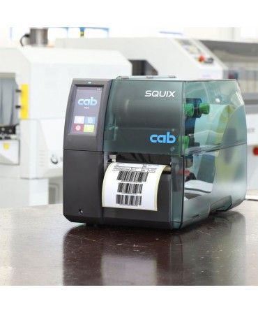 cab SQUIX 4, 300 dpi label printers (industrial), LCD color touchscreen, tear-off edge (5977001)