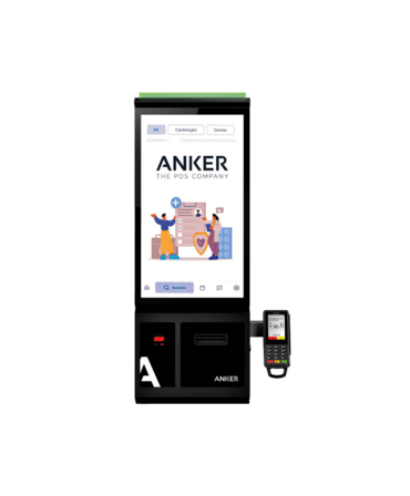 58400.010-0070 Anker Self-Checkout, Scanner (2D), BT, Ethernet, WLAN, Android, nero