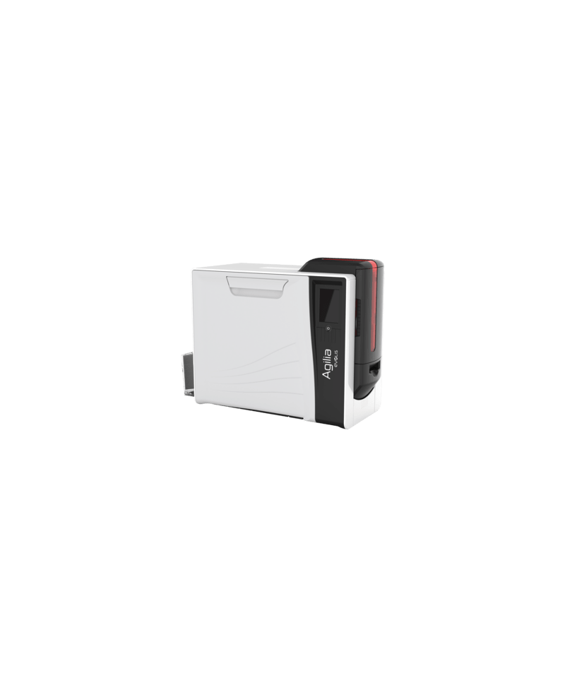AG1-0012 Evolis Agilia, HiCo/LoCo, su due lati, 24 punti /mm (600dpi), MSR, Disp., USB, Ethernet, Kit (USB), nero, bianco, rosso