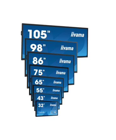 LH8664UHS-B1AG iiyama ProLite IDS, iiSignage, 24/7, 217,4 cm (85,6''), 4K, RS232, Ethernet, WLAN, Android, Kit (RS232), nero